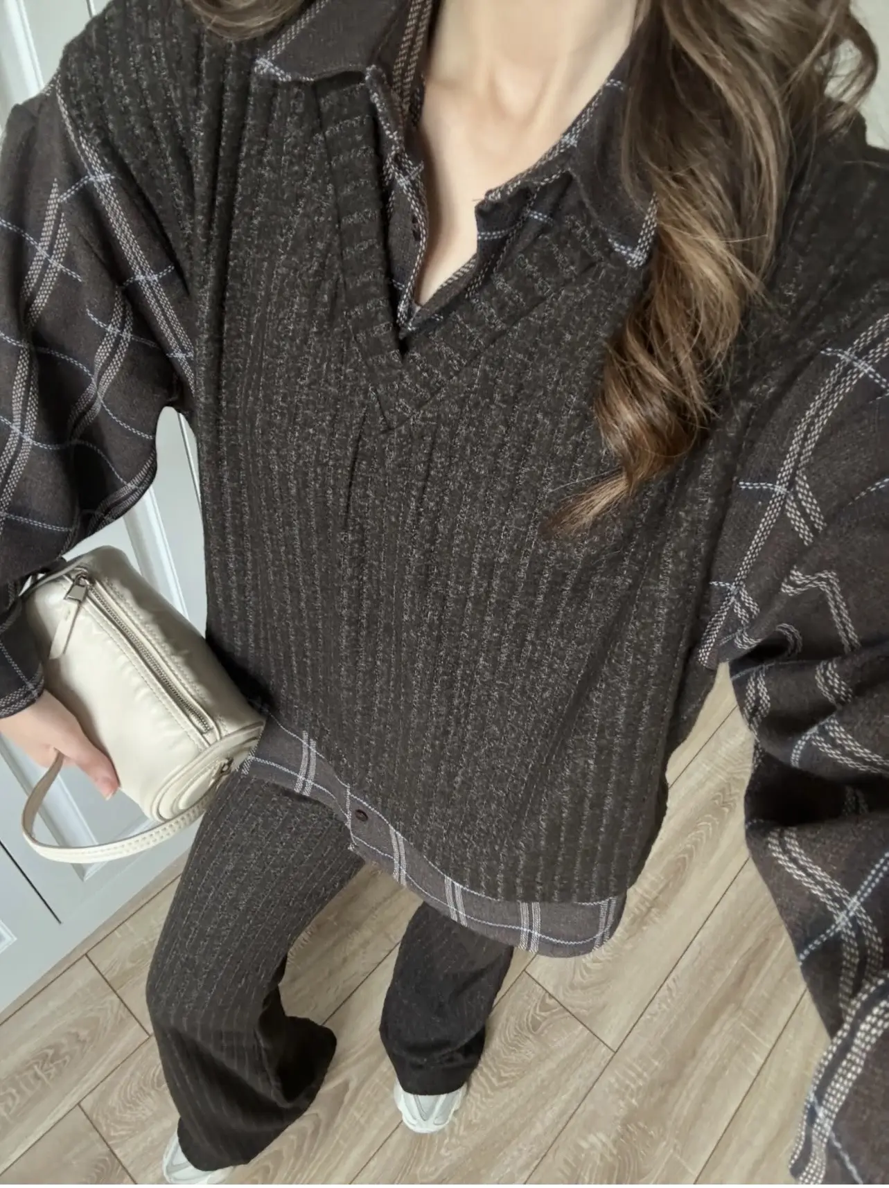 ست دو تیکه بافت شومیز اورجینال ترک